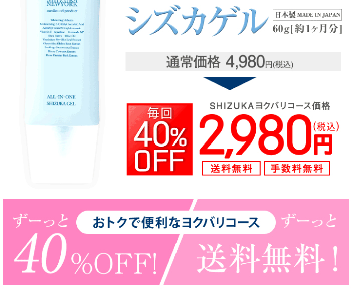 ずーっと40%OFF。ずーっと送料無料